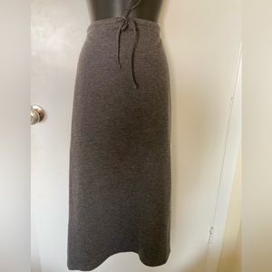 Ny & Company Vintage 90’s Jersey Drawstring Gray Maxi Skirt